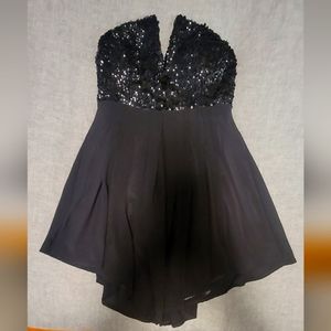 Strapless Black Party Dress Size Large